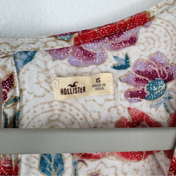 Hollister Long Sleeve Floral Romper Women’s Size XS - Picture 4 of 13